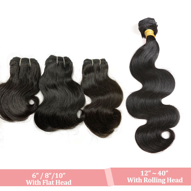 Ali Queen Brazilian Body Wave Raw Virgin Hair Weaving Natural Color 8-34 inches 3/4Pcs 100% Human Hair Weave Bundles