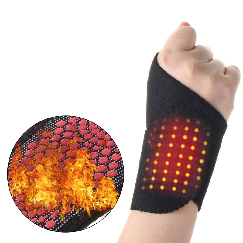 Magnetic Therapy Self-Heating  Hand Warmer Compression Pain Relief Wristband Support Brace Wrap