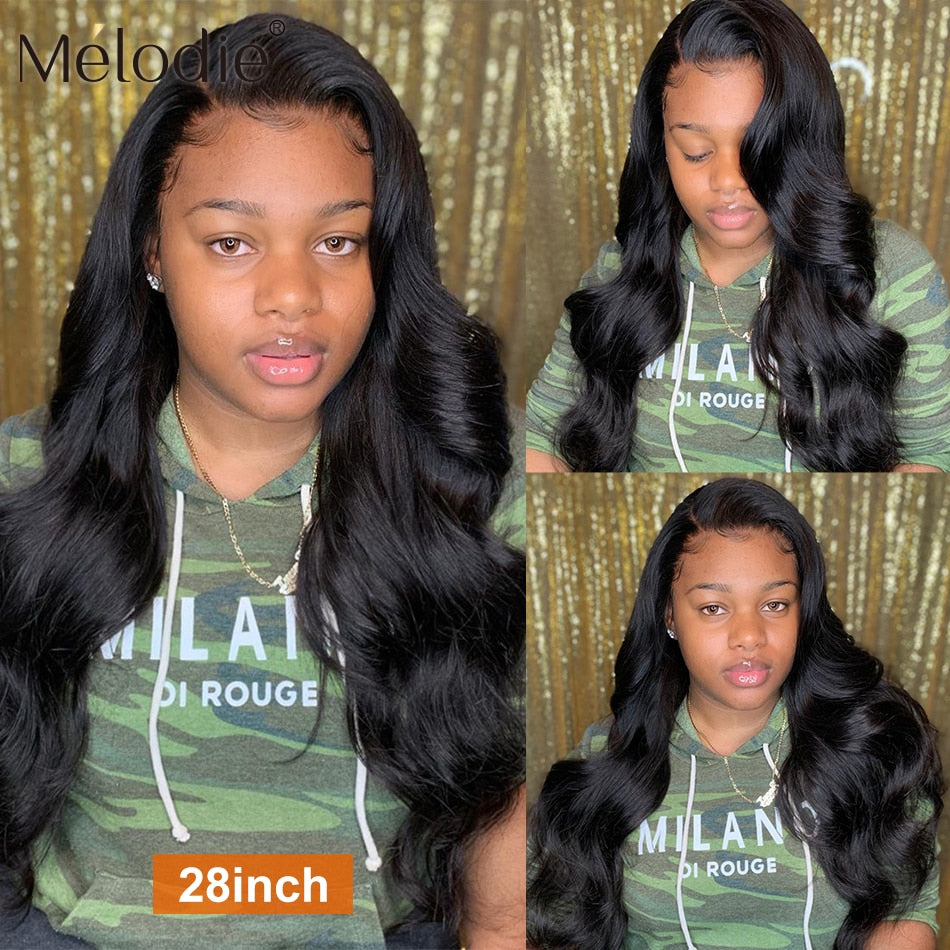 Melodie Body Wave 28 30 40 Inch Indian Remy Raw Virgin Unprocessed 100% Human Hair Water Wave Extensions 1 3 4 Bundles Deal