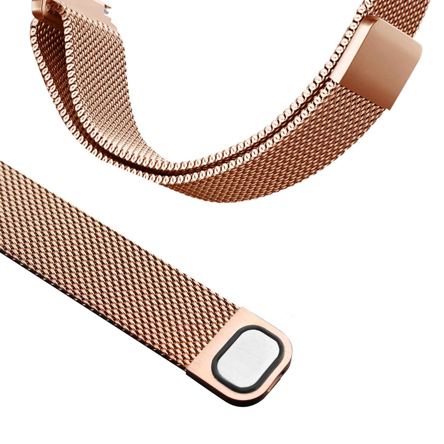 SKMEI Touch Screen Women Fashion Rosegold Mesh Belt LED Display Digit Elegant Magnet Buckle Bracelet Watches