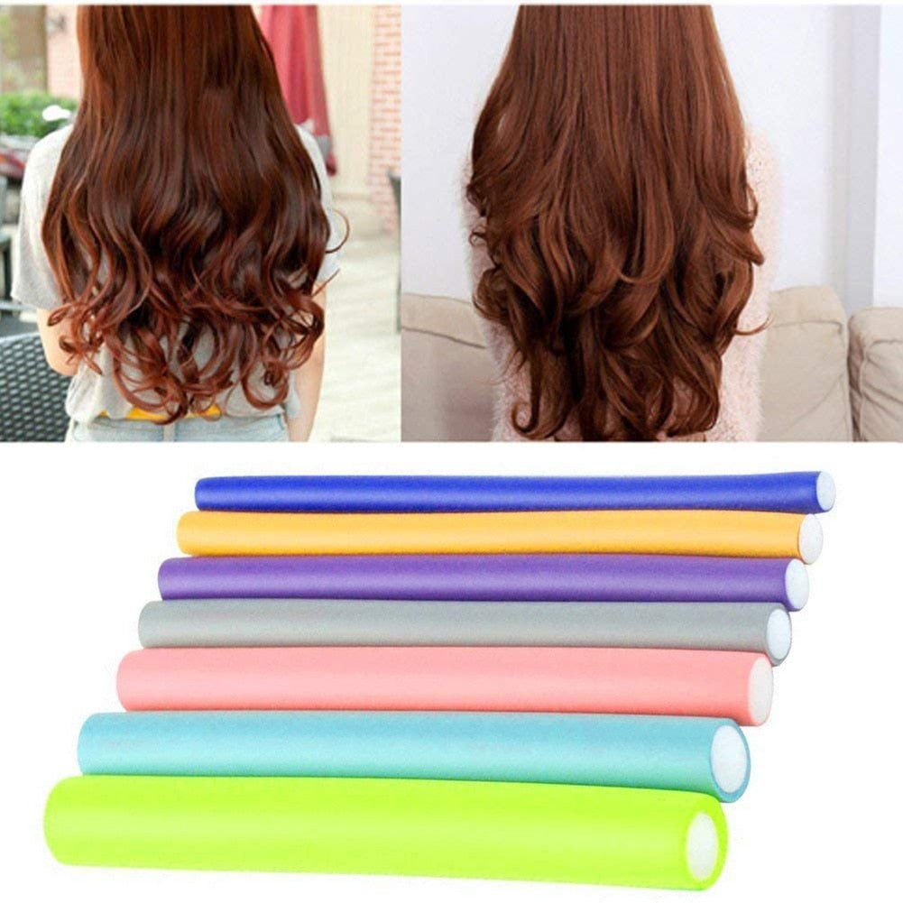 42-210pcs Flexible Non Heating. Women Girl Portable Hair Curler Foam Roller Rods