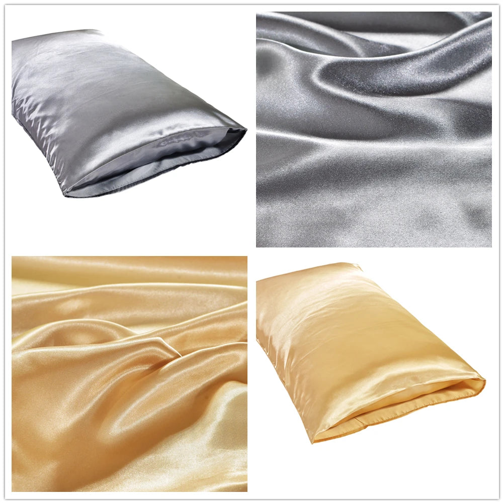 1 piece set of large silk satin pillowcase