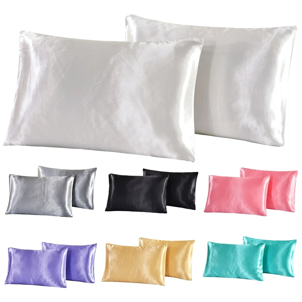 1 piece set of large silk satin pillowcase