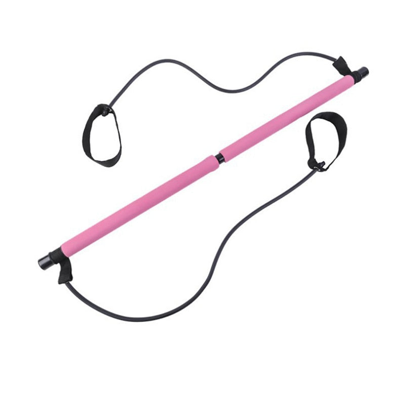 Yoga Crossfit Resistance Bands Pull Rope Rubber Pilates Stick