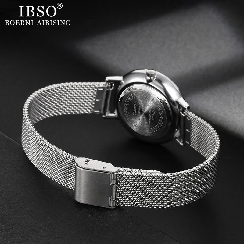 IBSO 2022 Women's Quartz Crystal Bracelet Necklace and Watch Set