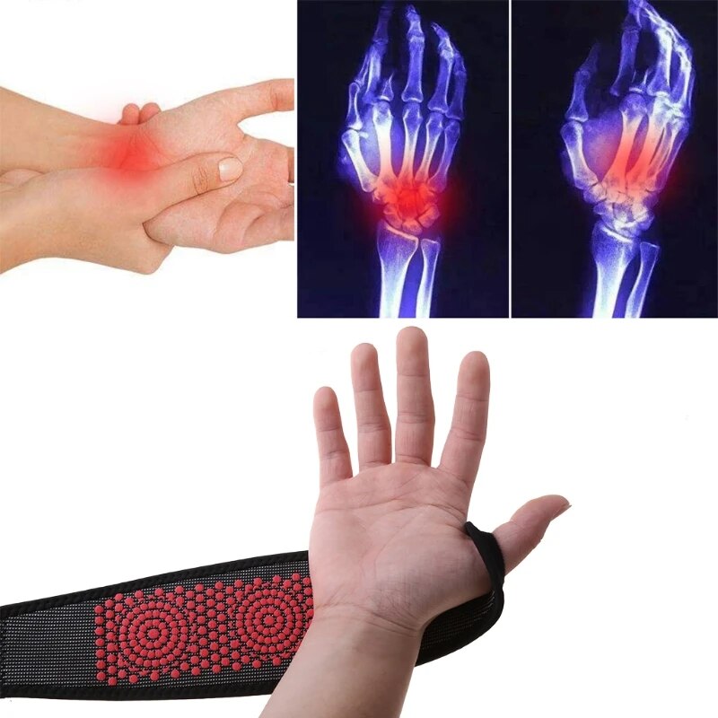 Magnetic Therapy Self-Heating  Hand Warmer Compression Pain Relief Wristband Support Brace Wrap