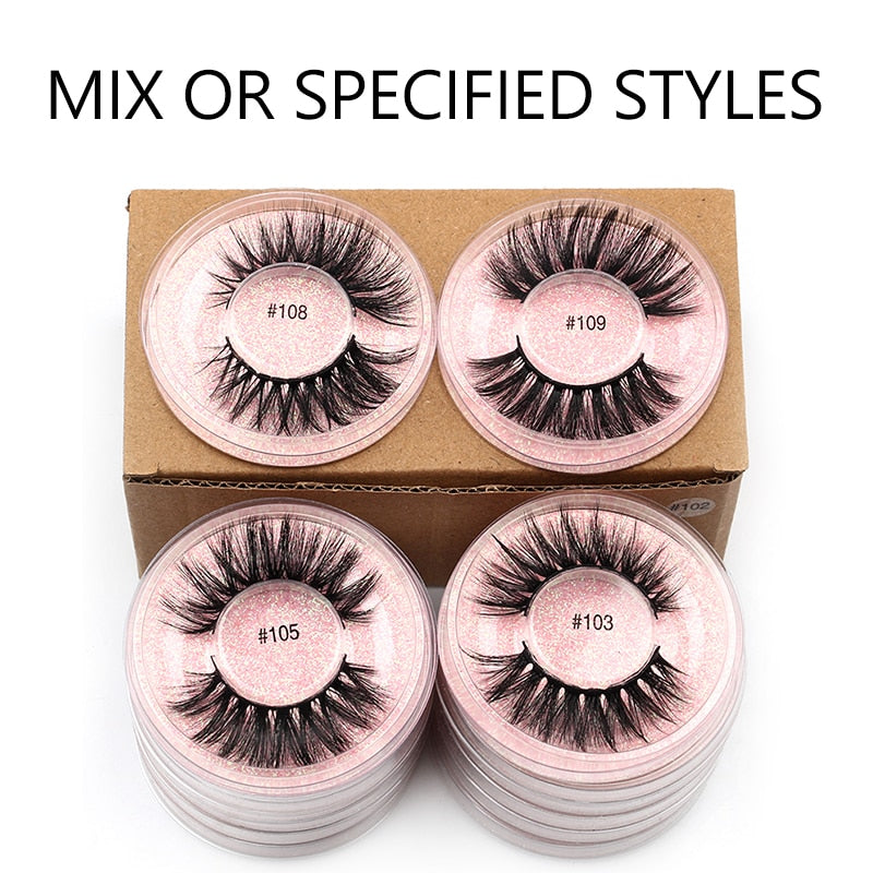 Eyelash Wholesale 4/20/50/100 Pcs 3D Mink Reusable Lashes