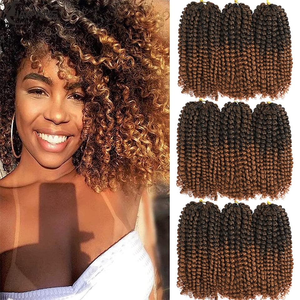 Jayfans Cheveux Synthetic Marlybob Jerry Curl Jamaican Bounce Soft Locs Crochet Hair For Women