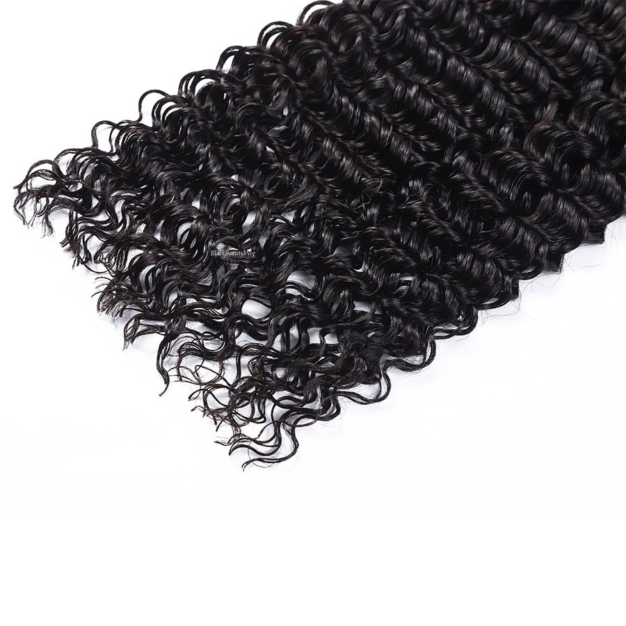 Micro Braiding Hair Bulk Deep Wave Malaysian Human Hair No Weft Crochet Braids Bundles Hair 100g 1Piece 10-30inch