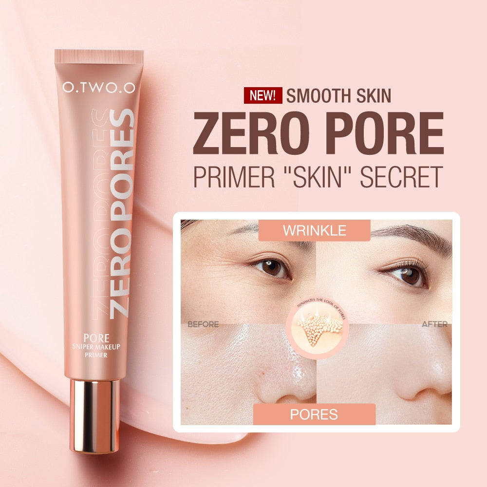 O.TWO.O 20ml Face Moisture Primer Makeup Base Invisible Pore Smooths Fine Lines Oil-Control Brighten  Primer