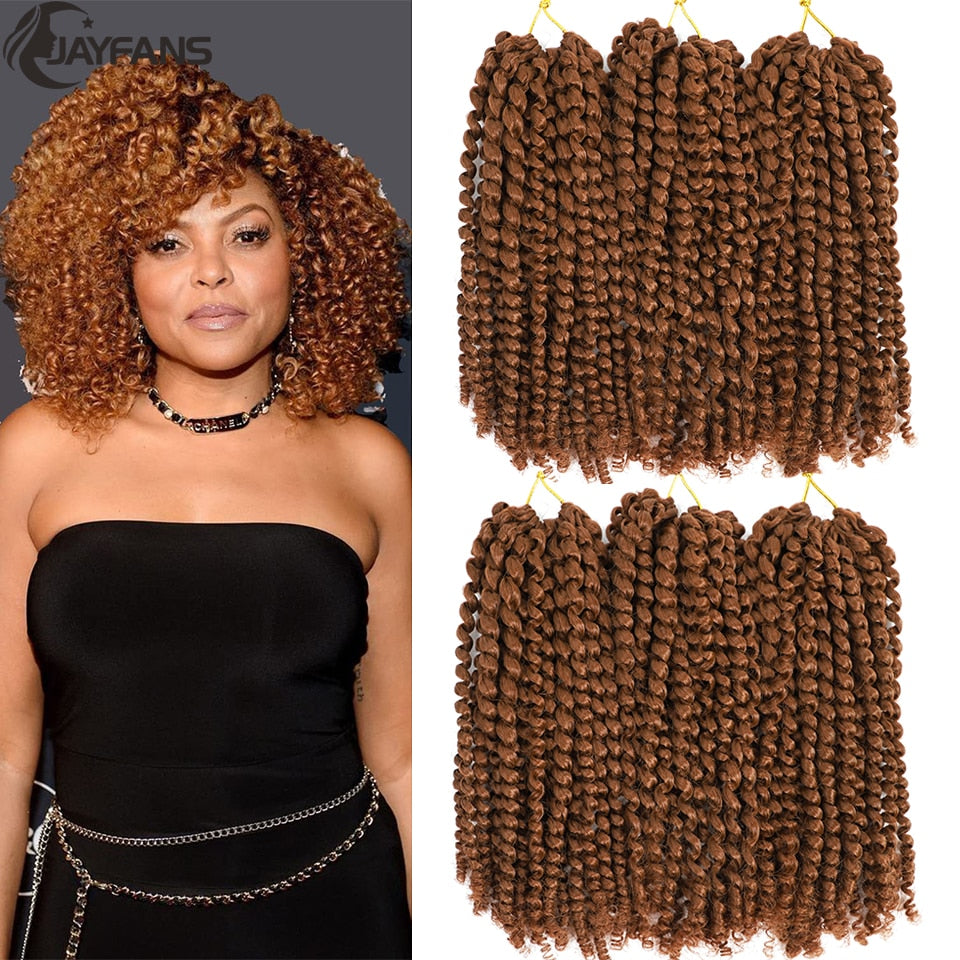 Jayfans Cheveux Synthetic Marlybob Jerry Curl Jamaican Bounce Soft Locs Crochet Hair For Women