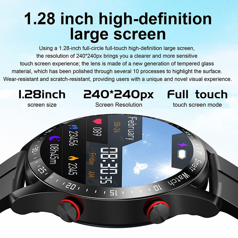 2022 New Bluetooth Men Waterproof Sport Fitness Tracker Weather Display Man Smartwatch For Xiaomi Huawei Phone