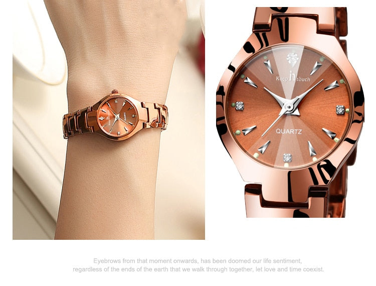 High Quality Women Fashion 2022 Luxury Brand Quartz  Watch With A Small Calendar Dial