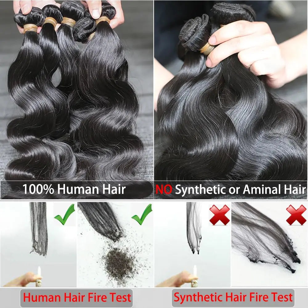 Body Wave Human Hair Bundles Remy Unprocessed Raw Virgin 16 18 20 Inch 100% Human Hair Natural Extensions 3 4 5 Bundles Deal