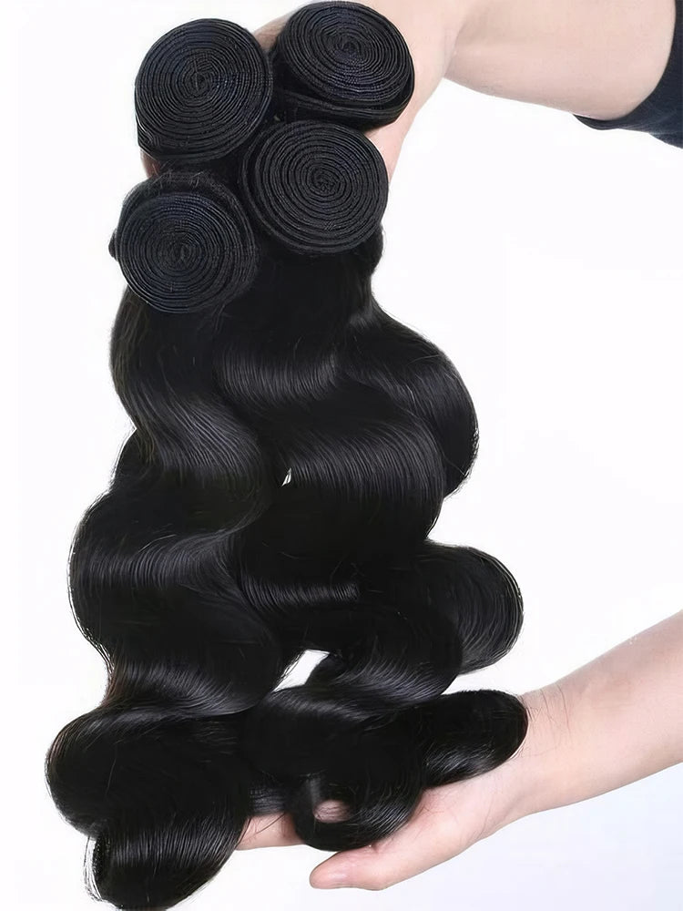 Body Wave Human Hair Bundles Remy Unprocessed Raw Virgin 16 18 20 Inch 100% Human Hair Natural Extensions 3 4 5 Bundles Deal