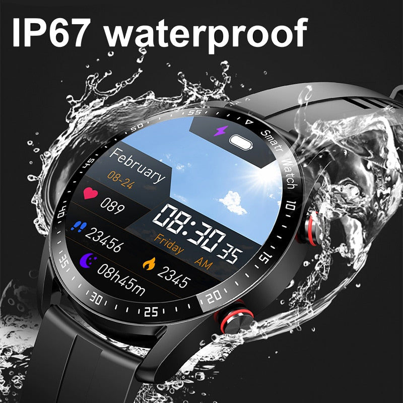 2022 New Bluetooth Men Waterproof Sport Fitness Tracker Weather Display Man Smartwatch For Xiaomi Huawei Phone