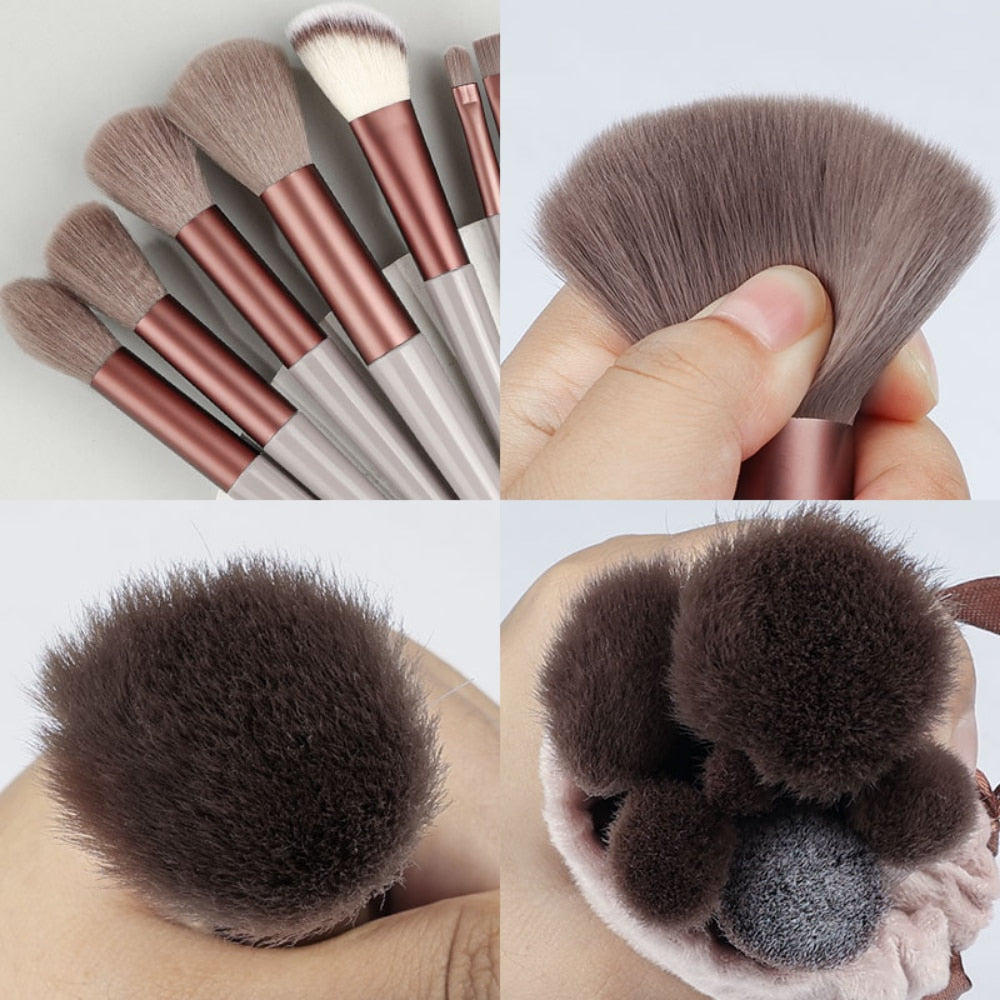 13Pcs Makeup Brush Set Make Up Concealer Brush Blush Powder Brush Eye Shadow Highlighter Foundation Brush