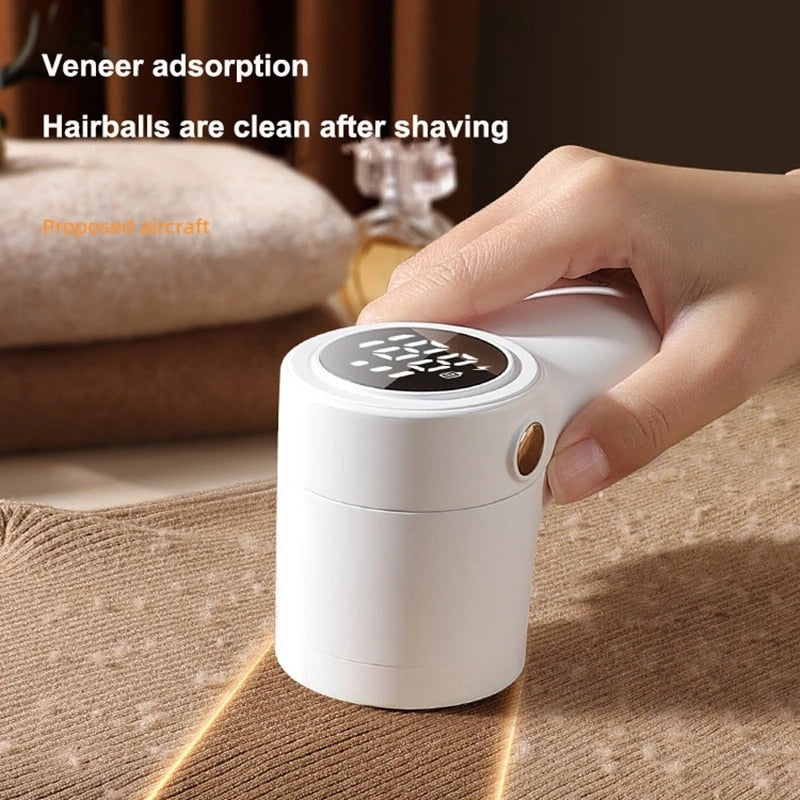 New Portable Lint Remover Electric Hairball Trimmer Smart LED Digital Display Fabric With USB Charging