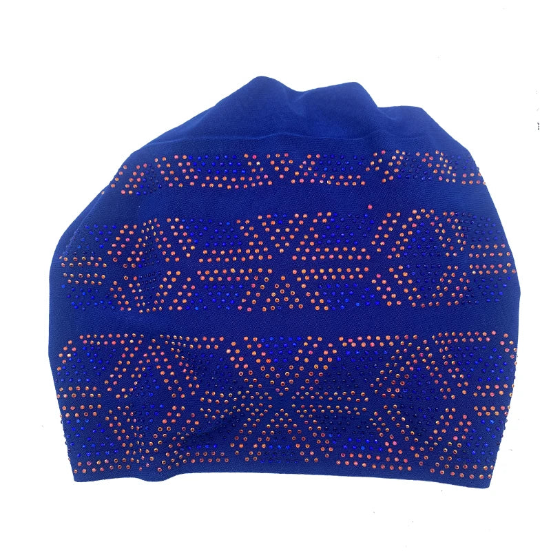 Glitter Diamonds Women's Turban Cap