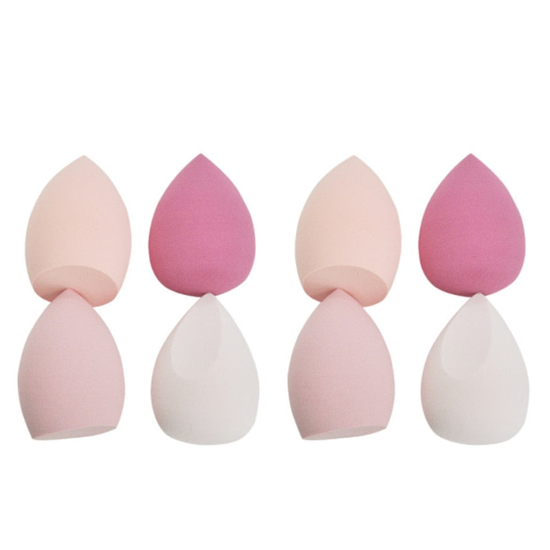 4/8pcs Dry and Wet Makeup Sponge Powder Puff Set