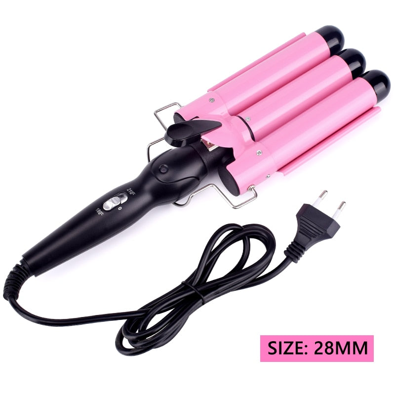 Professional triple barrel hair Curling Iron  Hair Wave Styling Tool