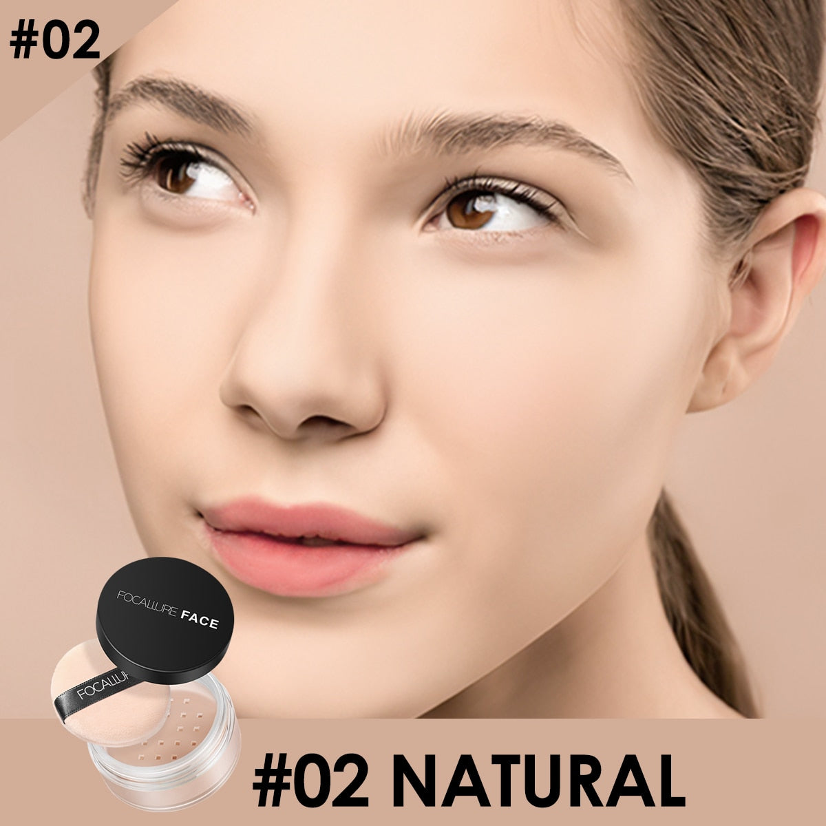 FOCALLURE 9 Colors Oil-control Waterproof Long-lasting Full Coverage Face Compact Setting Powder