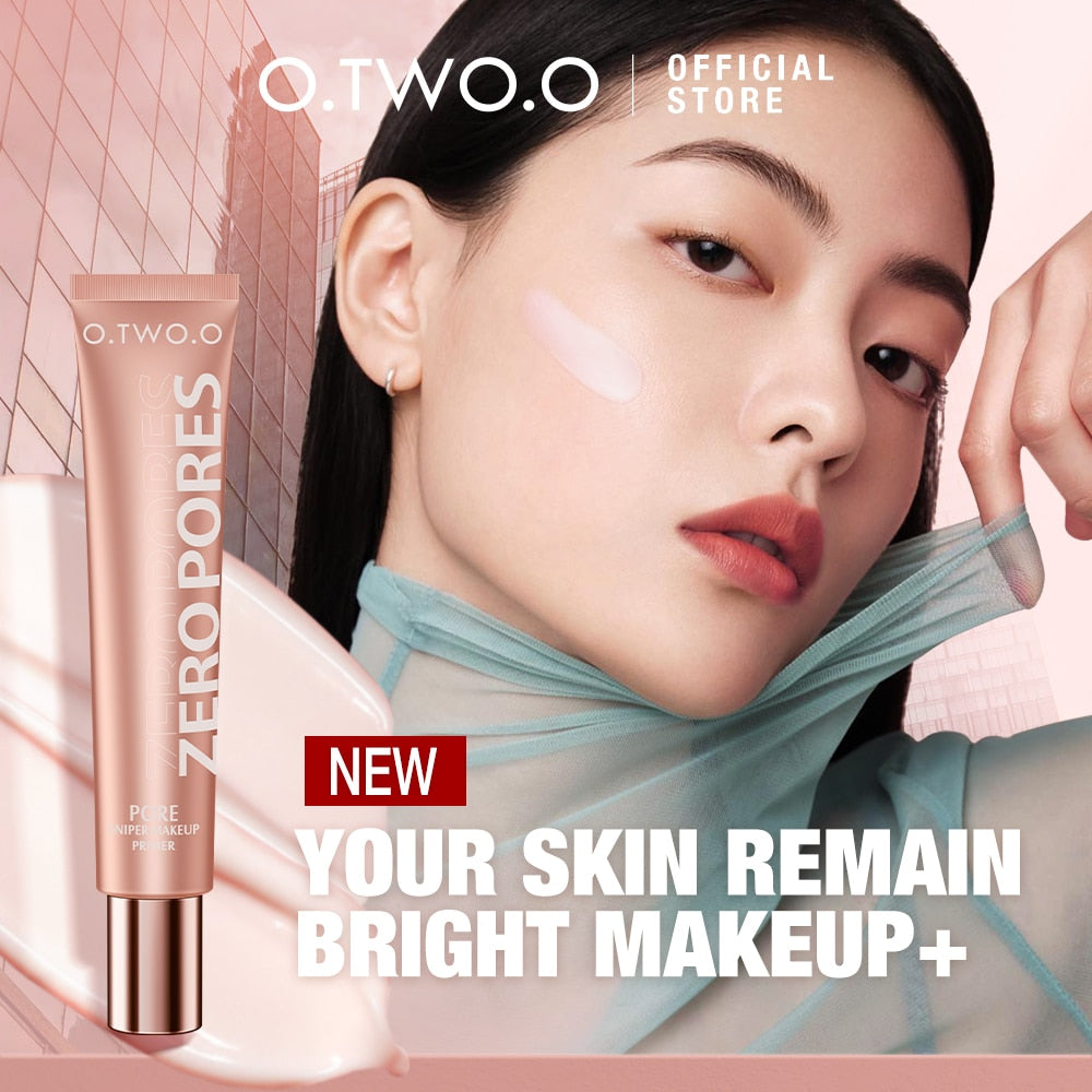 O.TWO.O 20ml Face Moisture Primer Makeup Base Invisible Pore Smooths Fine Lines Oil-Control Brighten  Primer