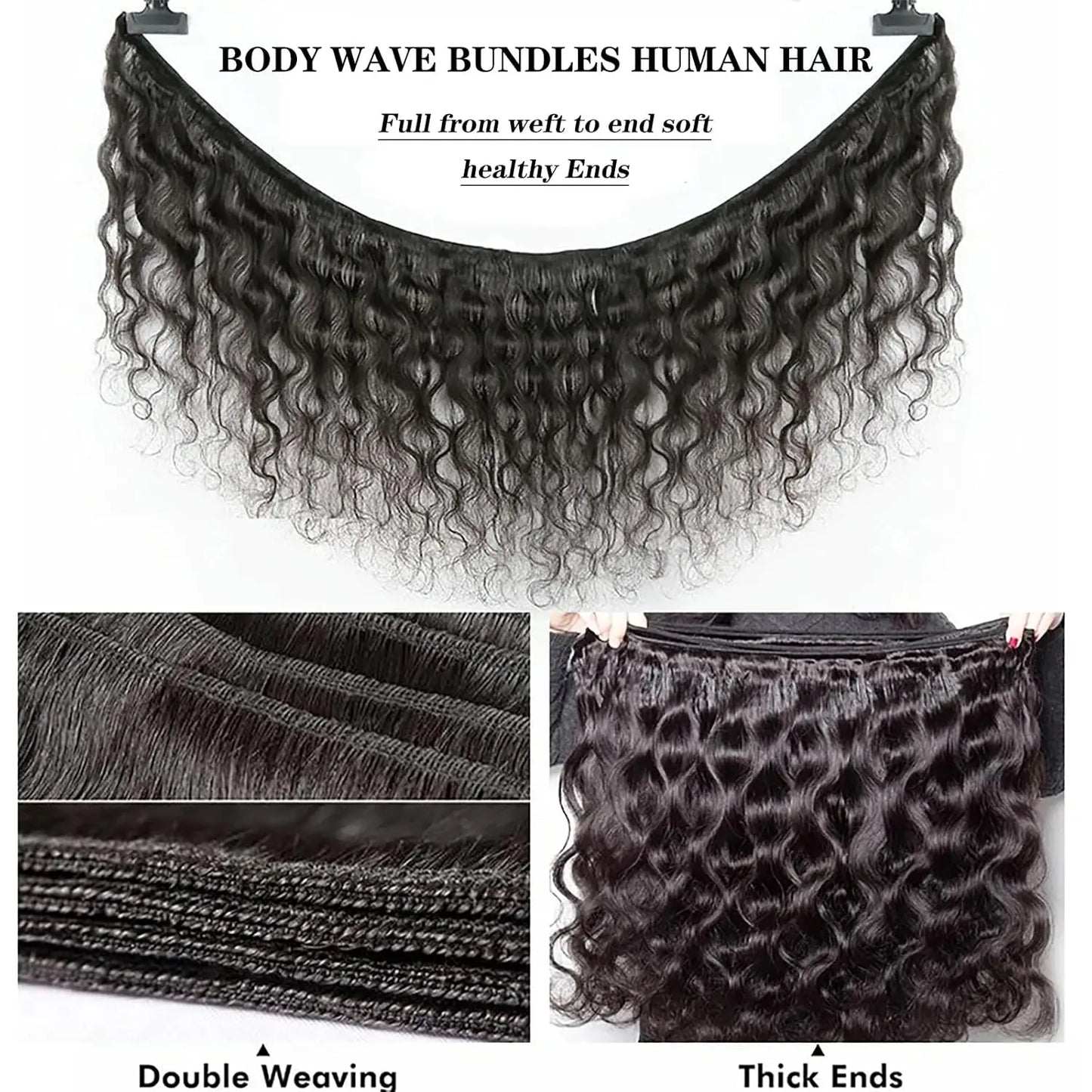 Body Wave Human Hair Bundles Remy Unprocessed Raw Virgin 16 18 20 Inch 100% Human Hair Natural Extensions 3 4 5 Bundles Deal