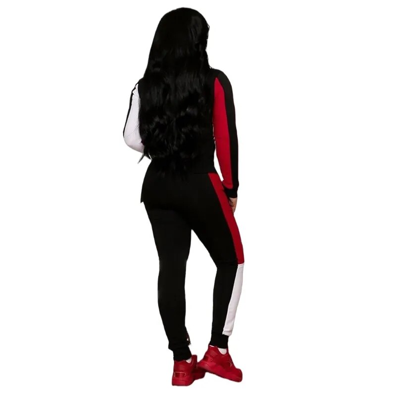 Plus Size Two Piece Long Sleeve Hoodies Pant Suits