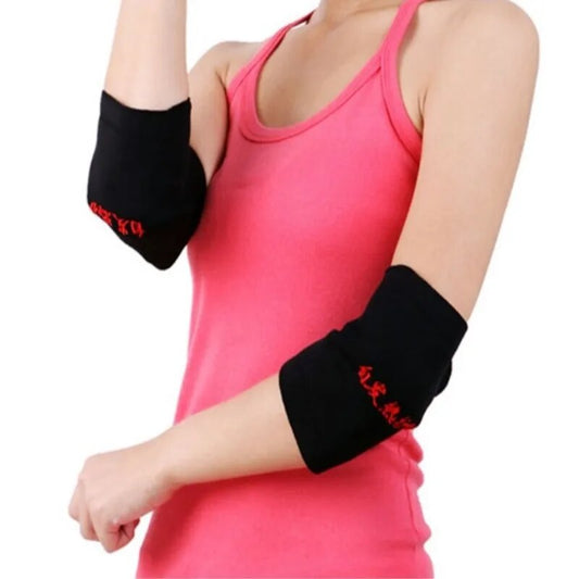 1Pair Tourmaline Self Heating Magnetic Therapy Elbow Heating Massager Arm Warmers