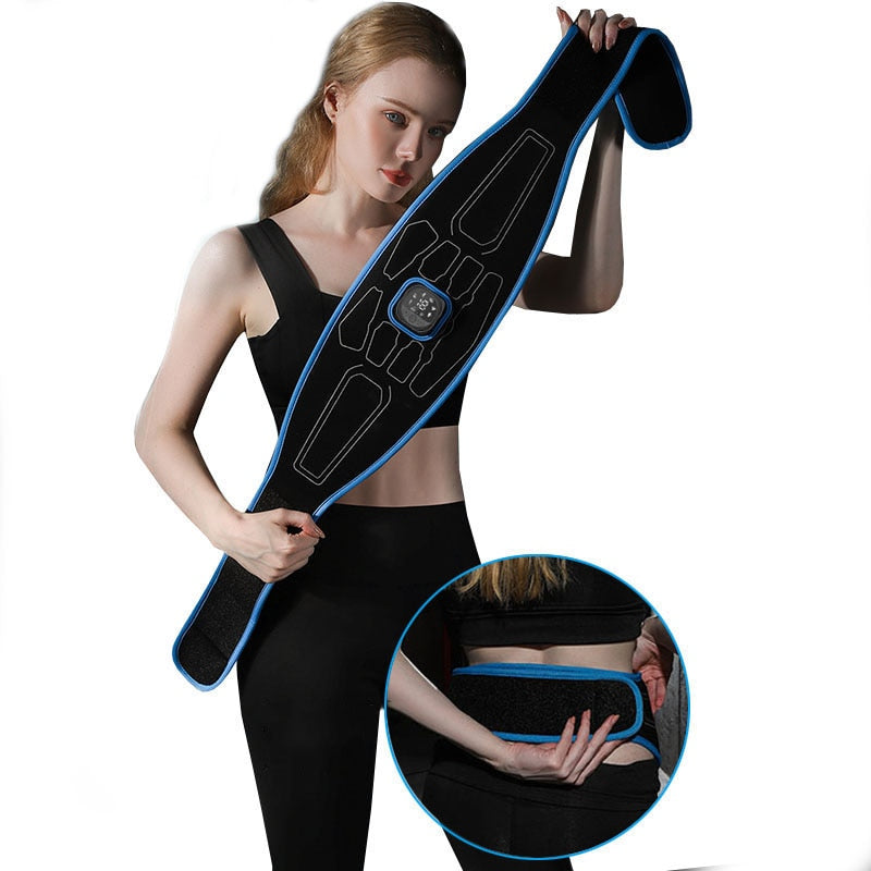 Abdominal Toning Waist Trimmer Shaping EMS Muscle Stimulator Training Belt