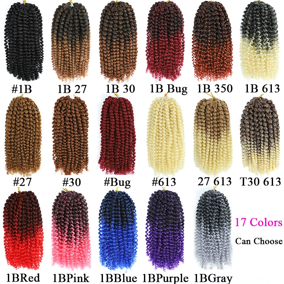 Jayfans Cheveux Synthetic Marlybob Jerry Curl Jamaican Bounce Soft Locs Crochet Hair For Women