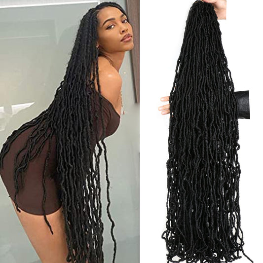 New Soft Curly Hair Donghou Faux Locs Crochet Braid Hair 24 36 inch