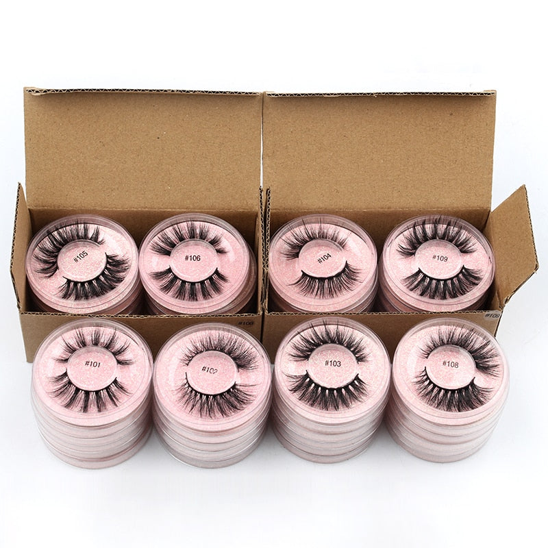 Eyelash Wholesale 4/20/50/100 Pcs 3D Mink Reusable Lashes